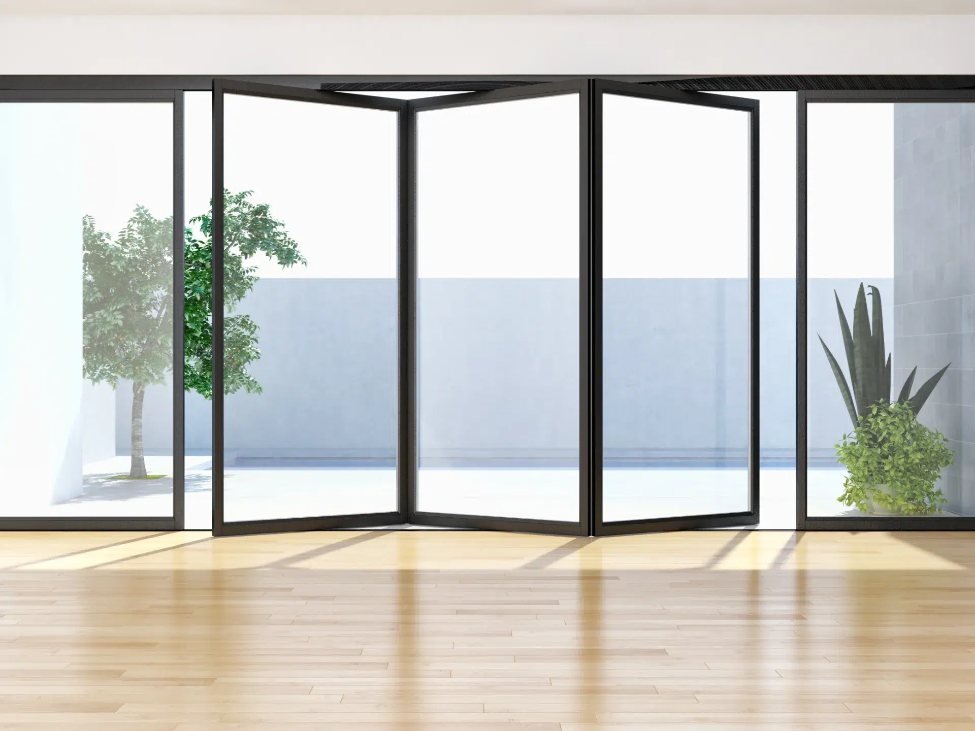 VLX 100 Bifold / Folding Door in Miami, FL | TruePane Windows & Doors - detail 1