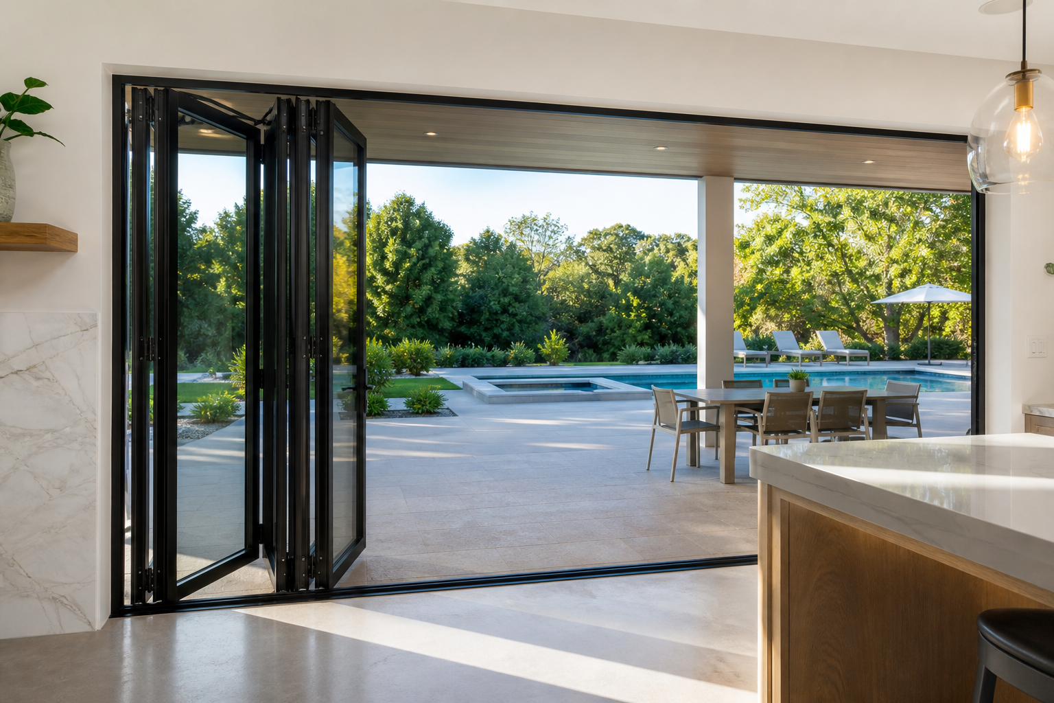 VLX 100 Bifold / Folding Door in Miami, FL | TruePane Windows & Doors - detail 4