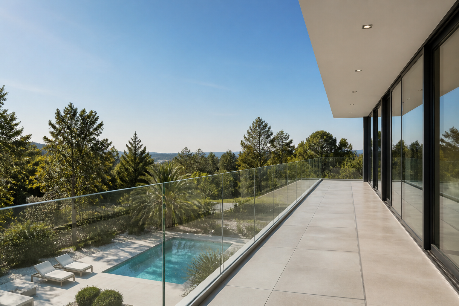 VLX 120 Glass Railing System in Miami, FL | TruePane Windows & Doors - detail 4